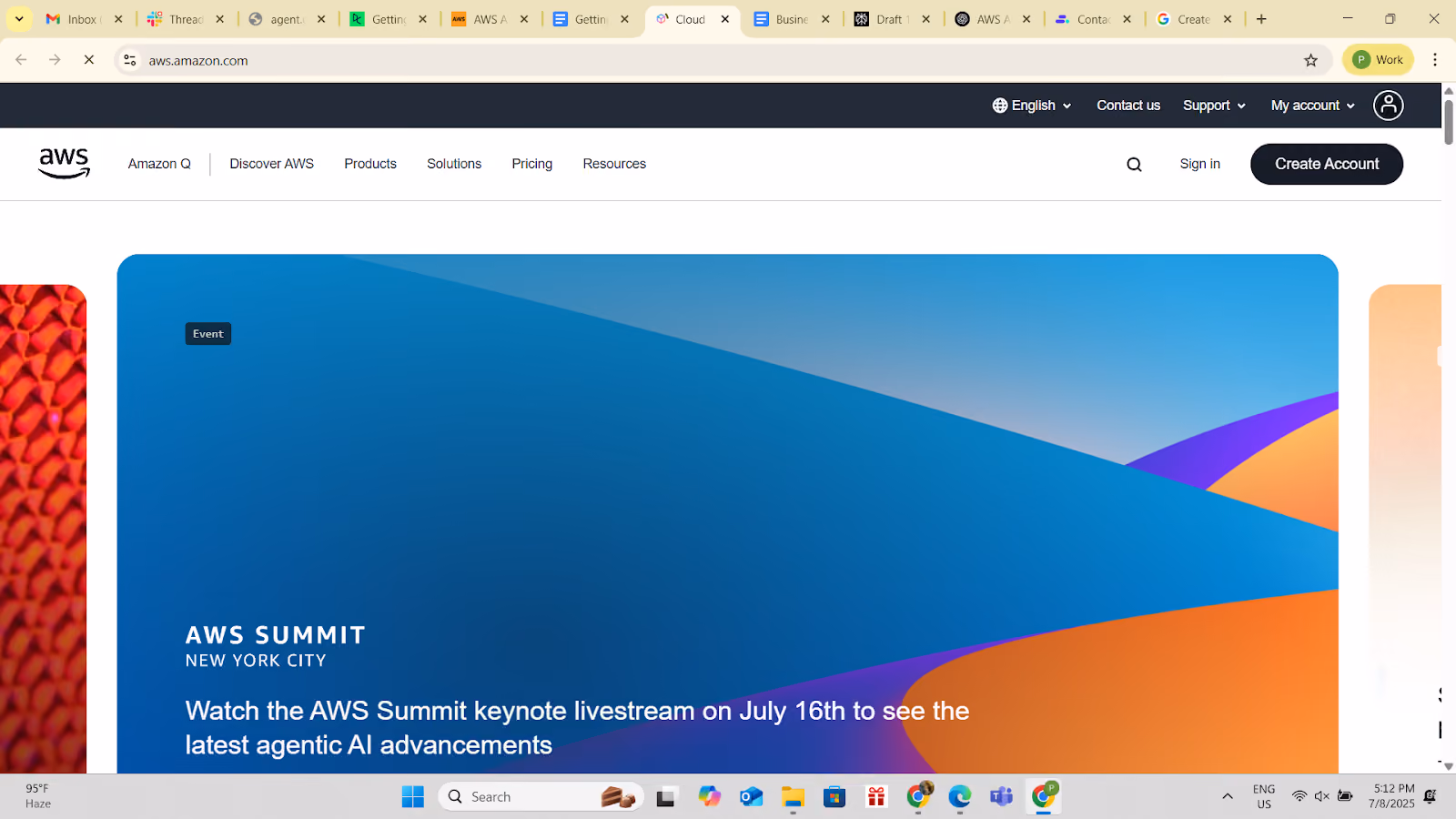 Set up an AWS account