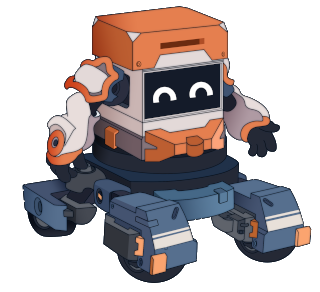 Ein kleiner, freundlicher Roboter