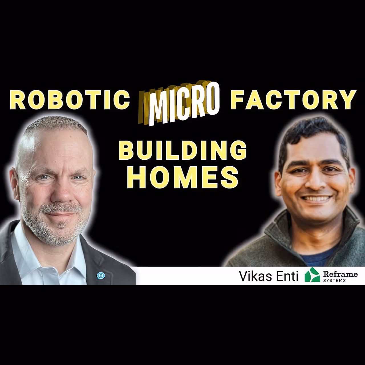 YouTube thumbnail for the David Cooper Live interview with Reframe Systems CEO Vikas Enti