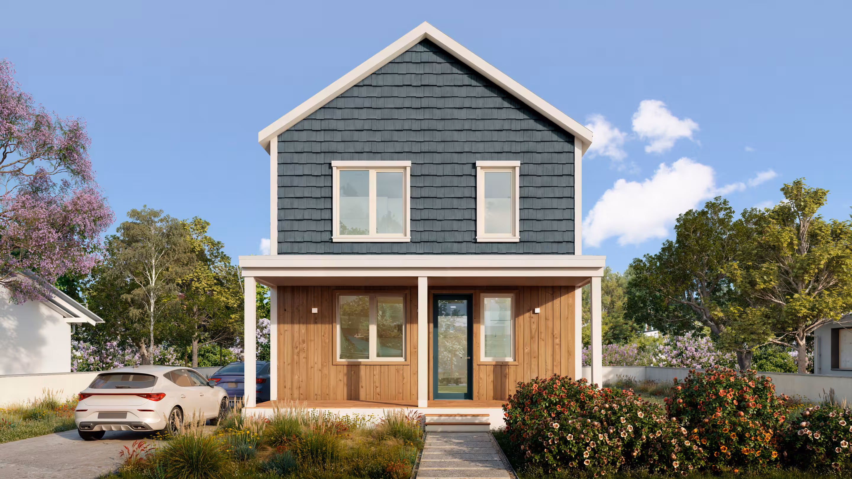 Two story house
