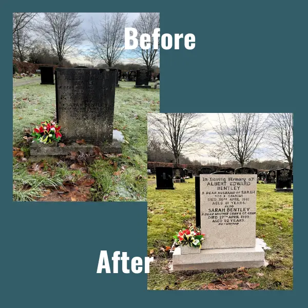 Marble Headstone Deep Cleaning Service in Liverpool