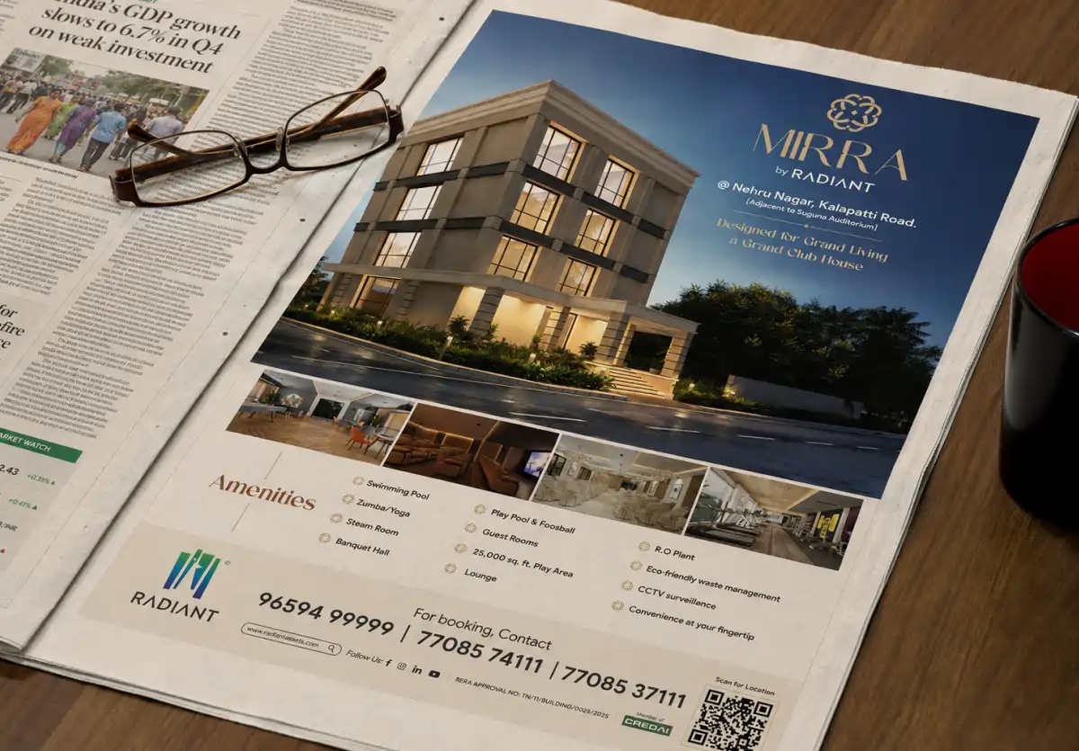 Radiant Mirra newspaper campaign