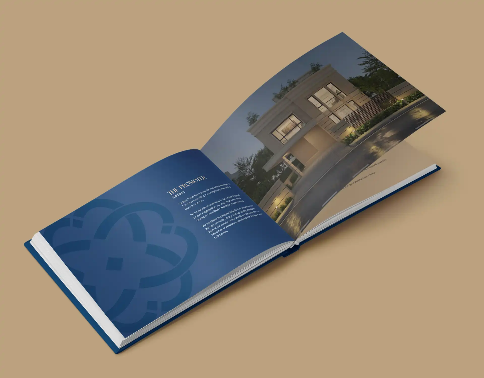 Project book design mockup