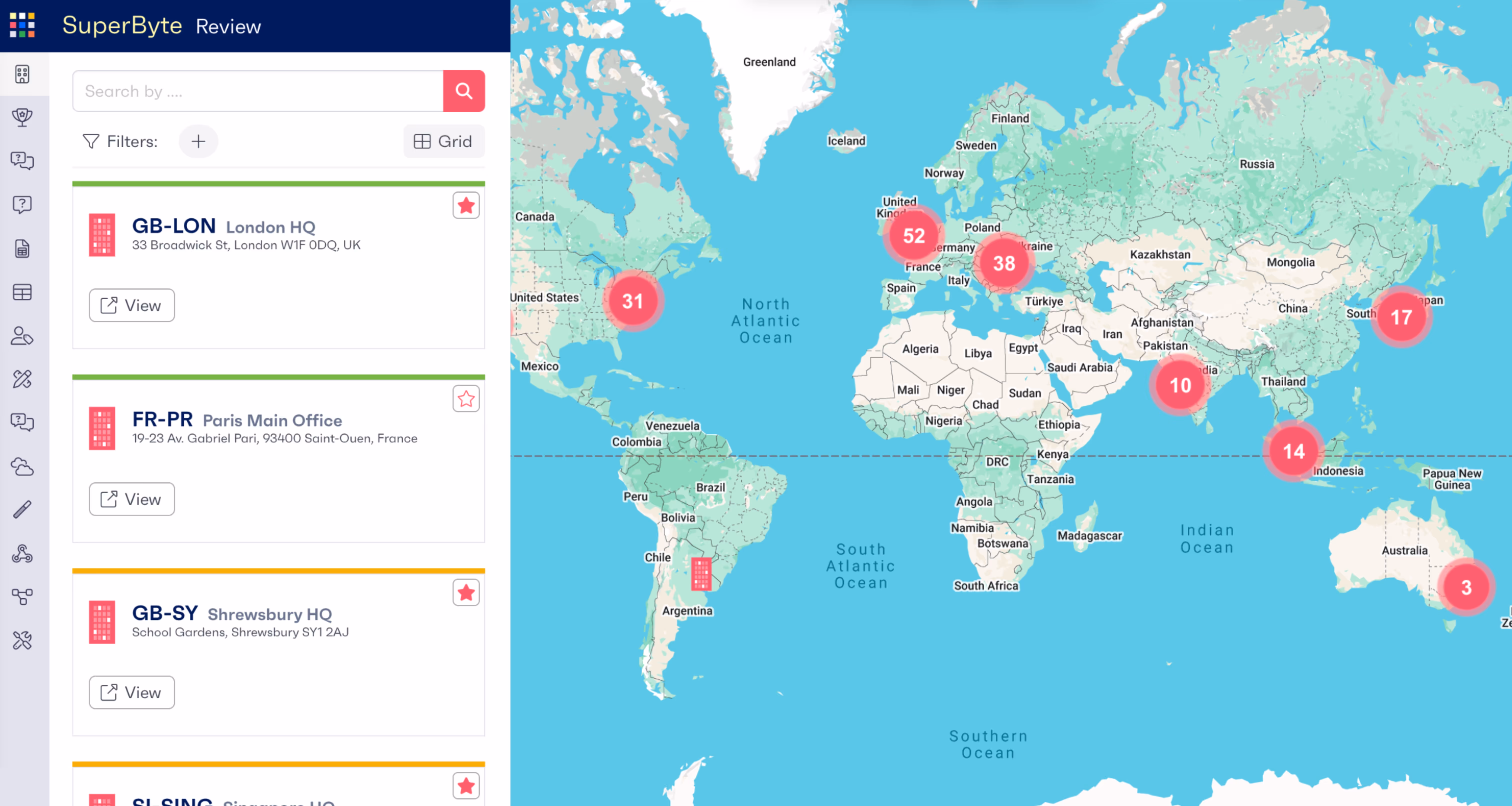 SuperBytes review map