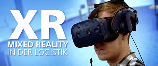 A still from the Fraunhofer IML Video about the usage of Mixed Reality in Logistics