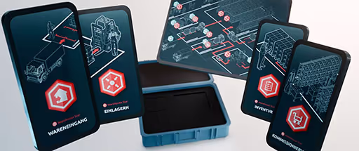 A still from a Bitergo WMS Warehouse Star ad