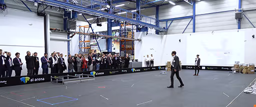 A still from a presentation held in the TU Dortmund FLW demonstration hall 