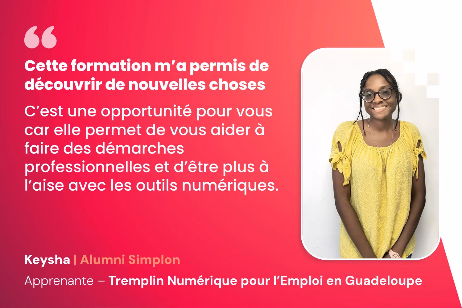 Ne plus subir le numérique : le témoignage inspirant de Keysha | Simplon