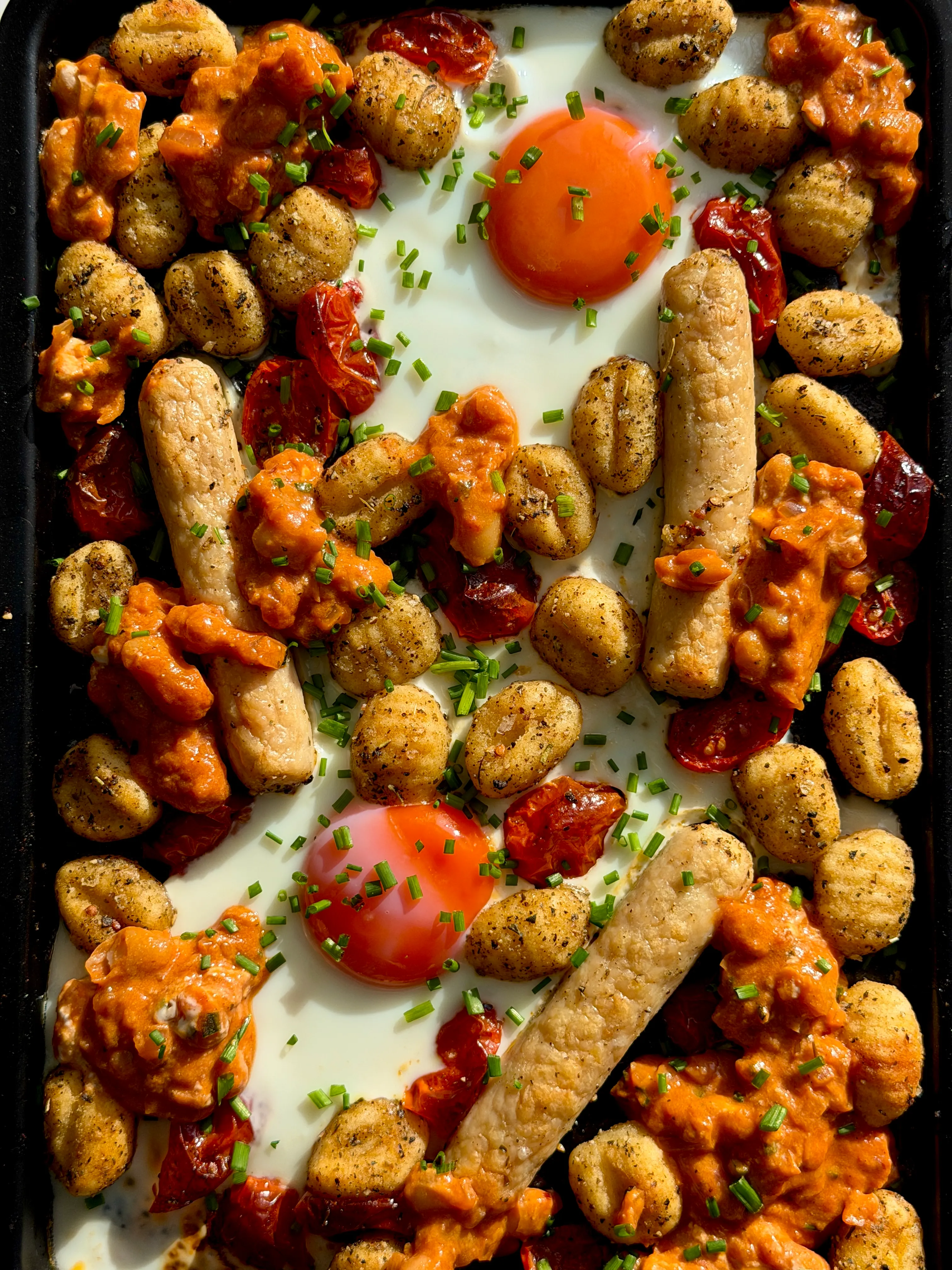 Breakfast Gnocchi Traybake | One Pot One Portion