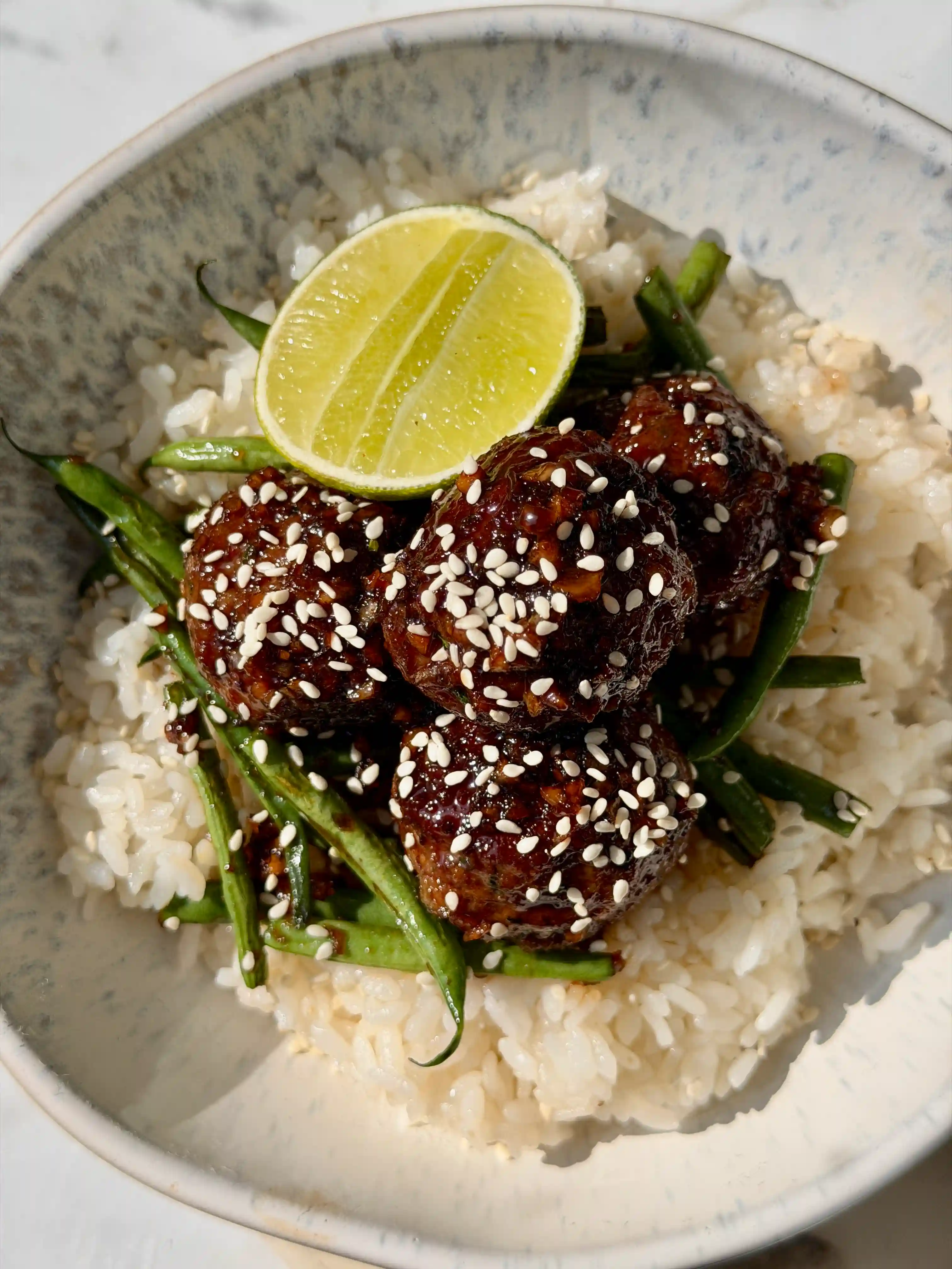 Garlic Honey Soy Meatballs | One Pot, One Portion