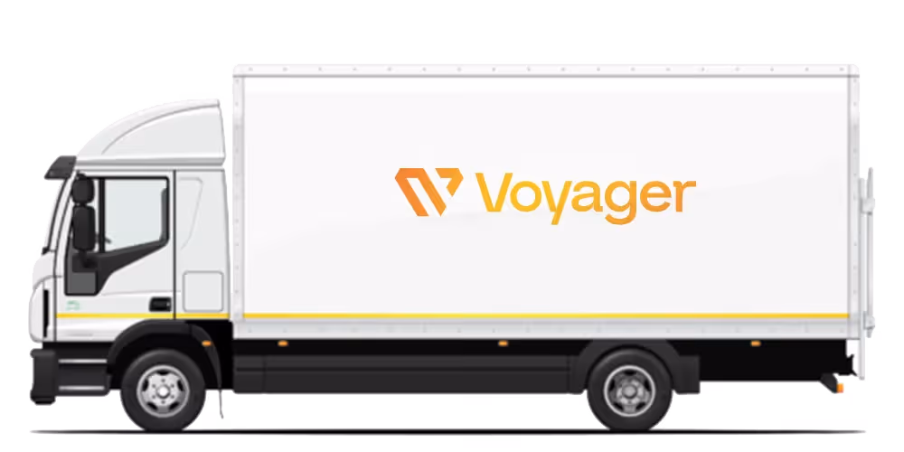 Voyager 18 tonne truck cartoon image.