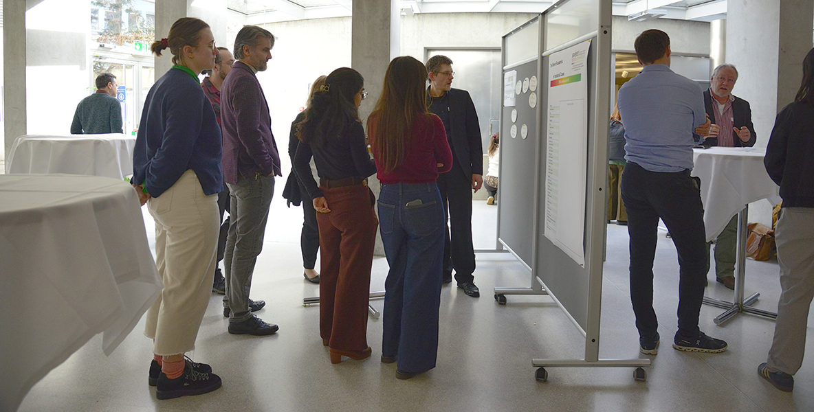 Lively discussions at a poster session brought researchers, industry experts, and policymakers together in Winterthur.
