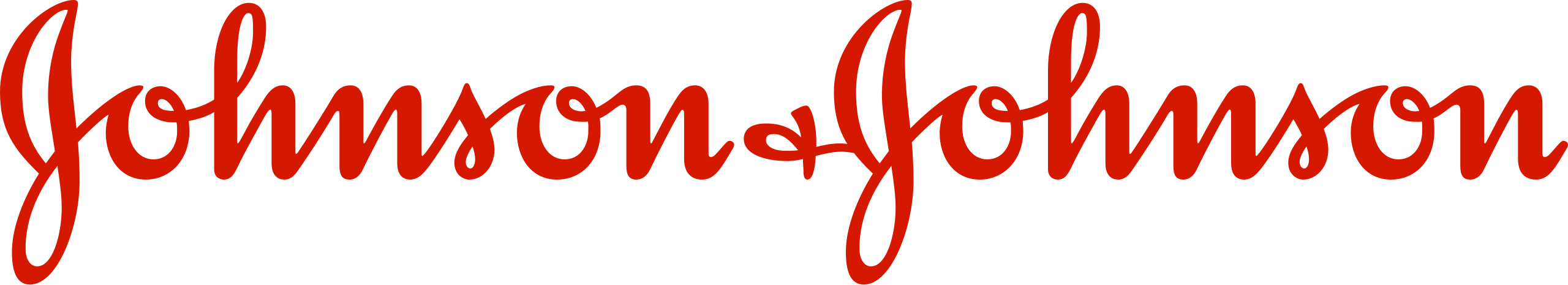 Johnson & Johnson logo in red cursive script on white background