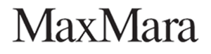 Max Mara logo in bold black typography against white background