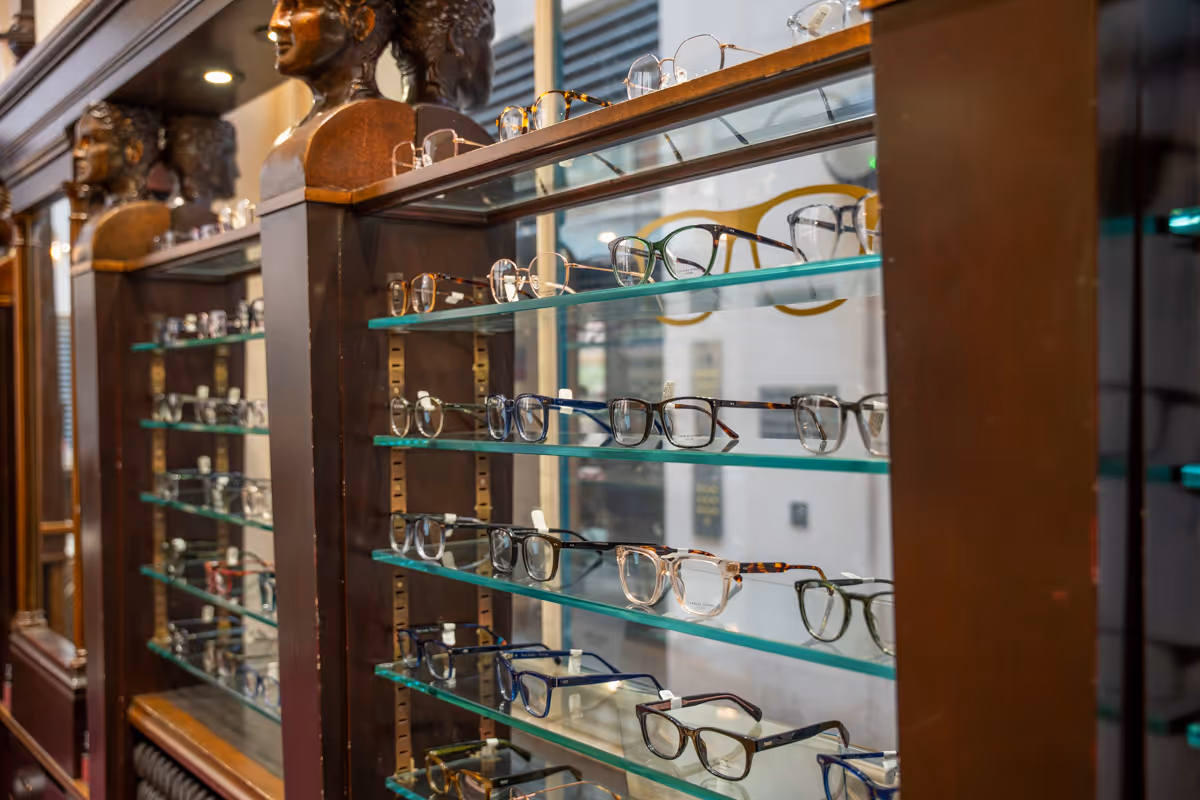 Hawkes & Wainer Glasses Display Area