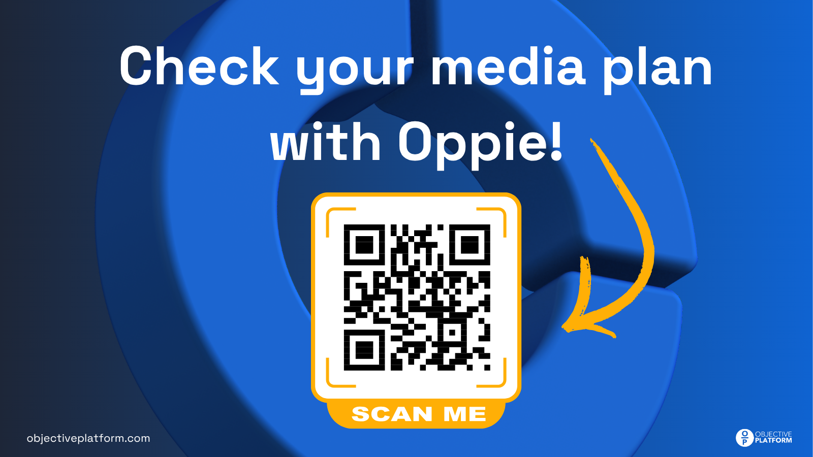 QR code to access Oppie the Objective Platform AI assistant media planning quiz