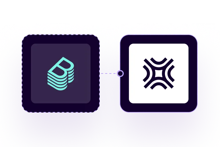 Backstage logo connected to Cortex logo