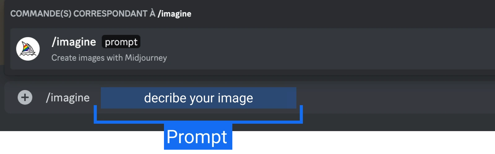 Image of a simple prompt on Midjourney