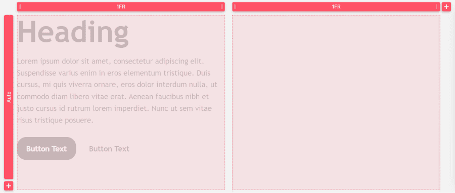 Div Block Display Grid 2 colonnes Webflow