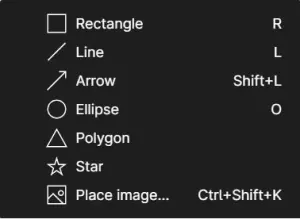 fonctionnalité de formes vectorielles dans figma