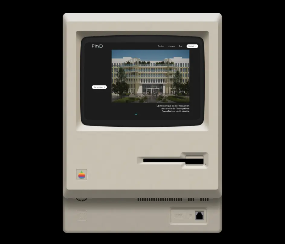 Macintosh 128k sur figma avec site findclimate