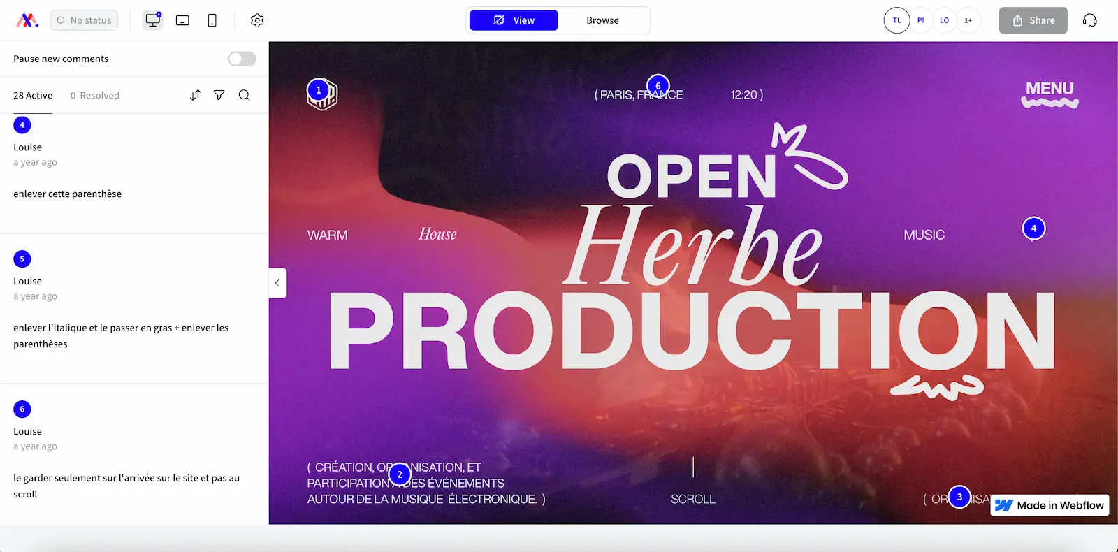 Exemple de projet Markup pour OHP