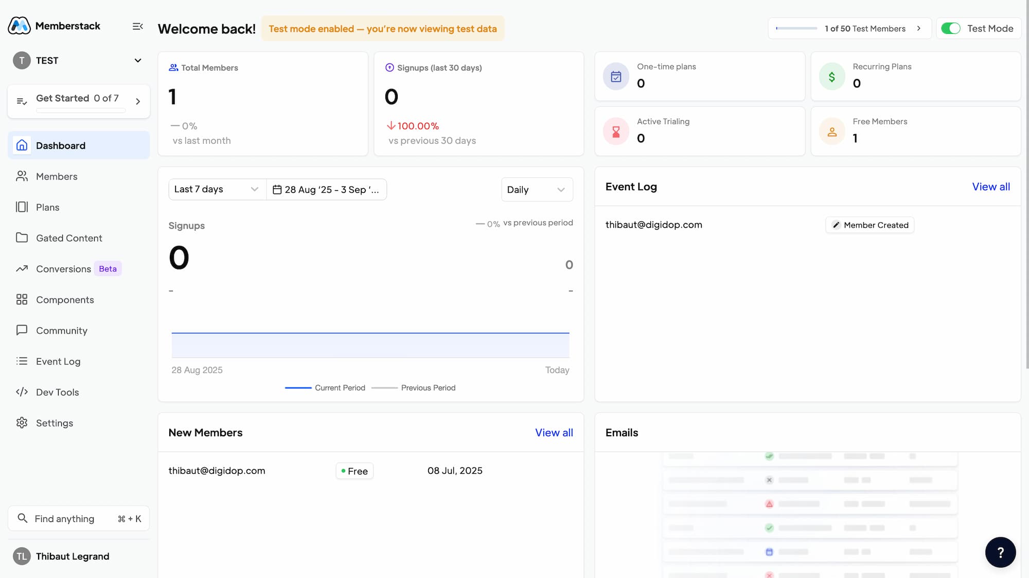 no-code tool interface memberstack