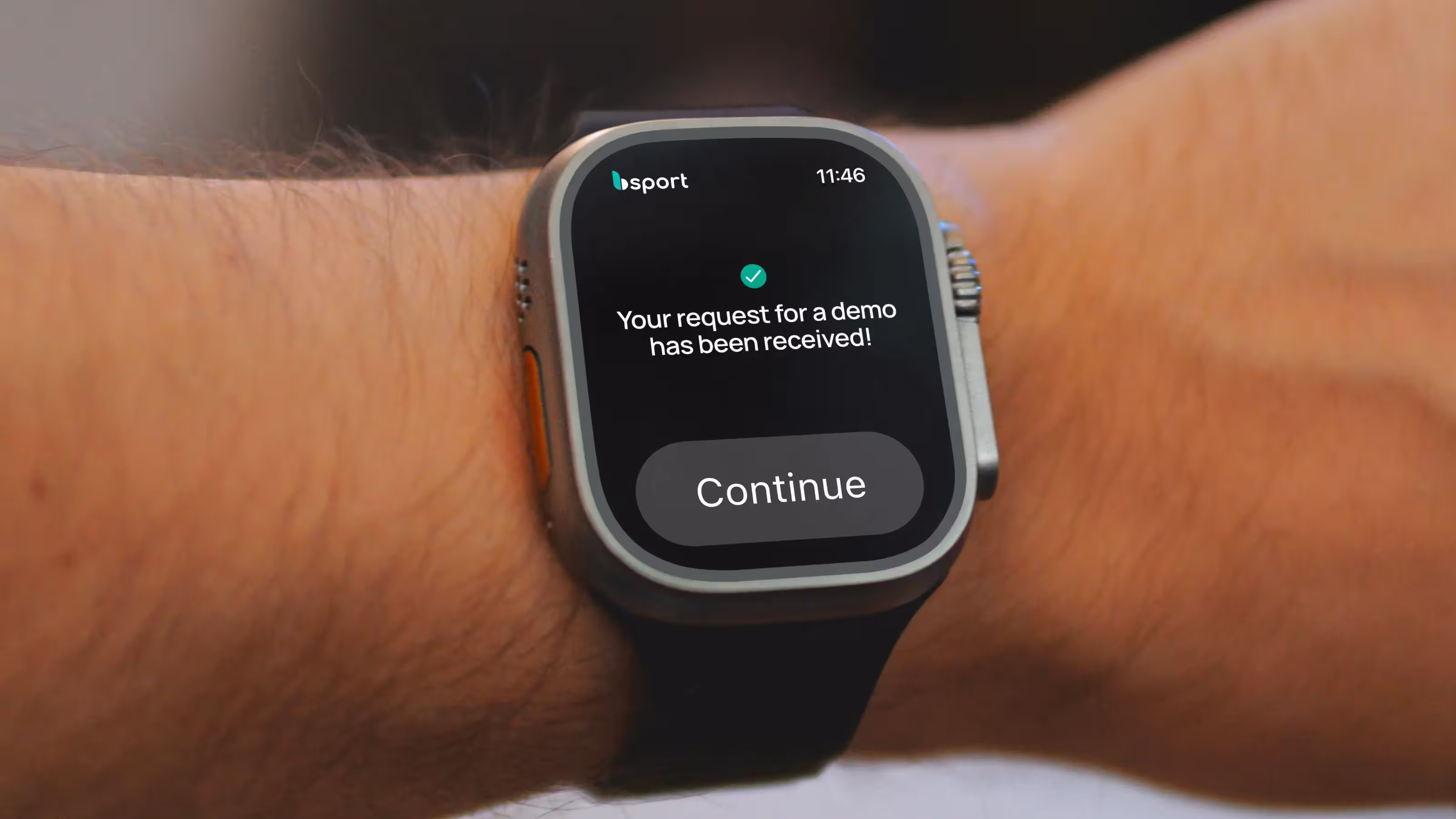 Notification demande de démo apple watch