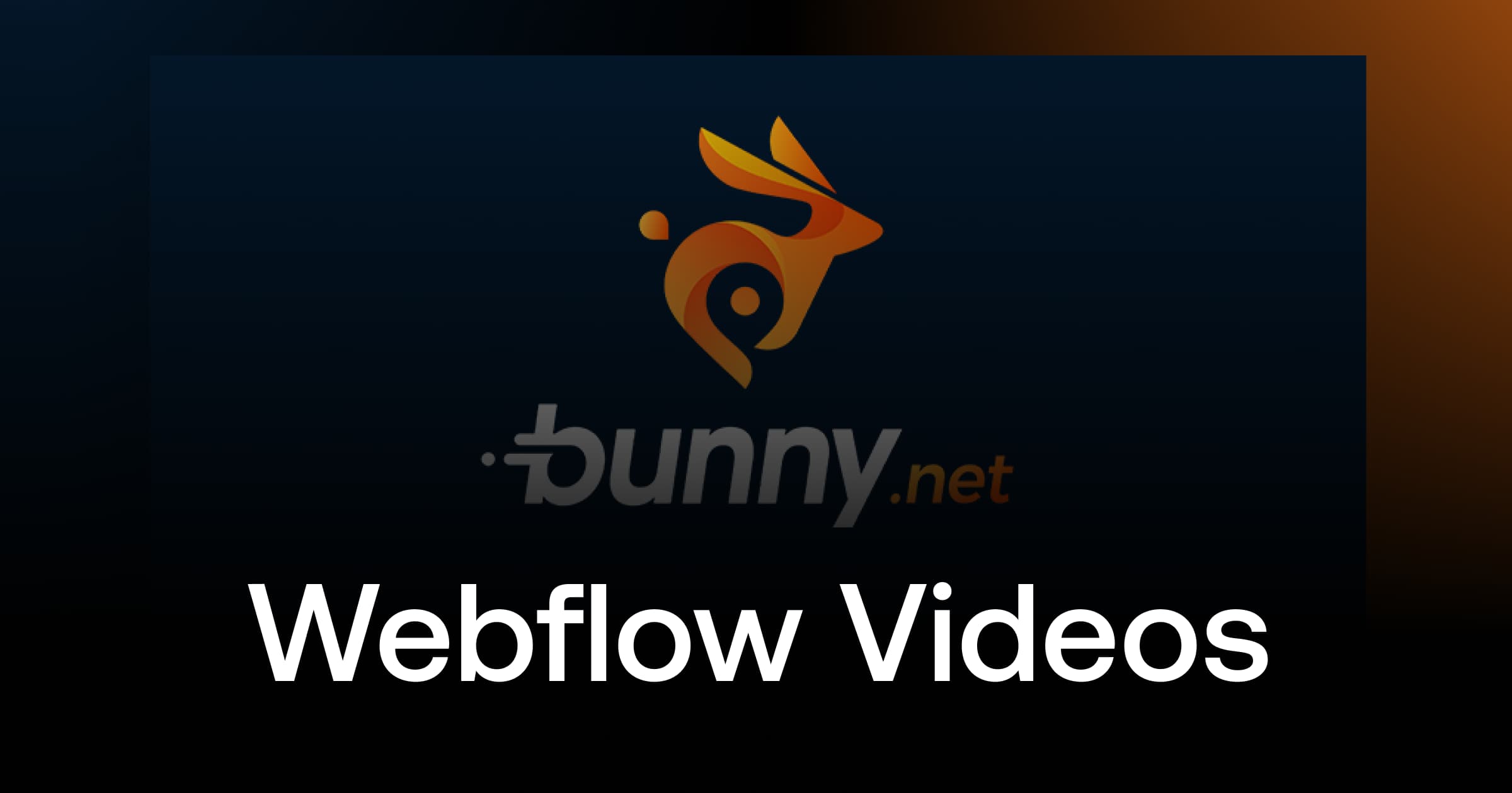Bunny.net - Webflow Videos