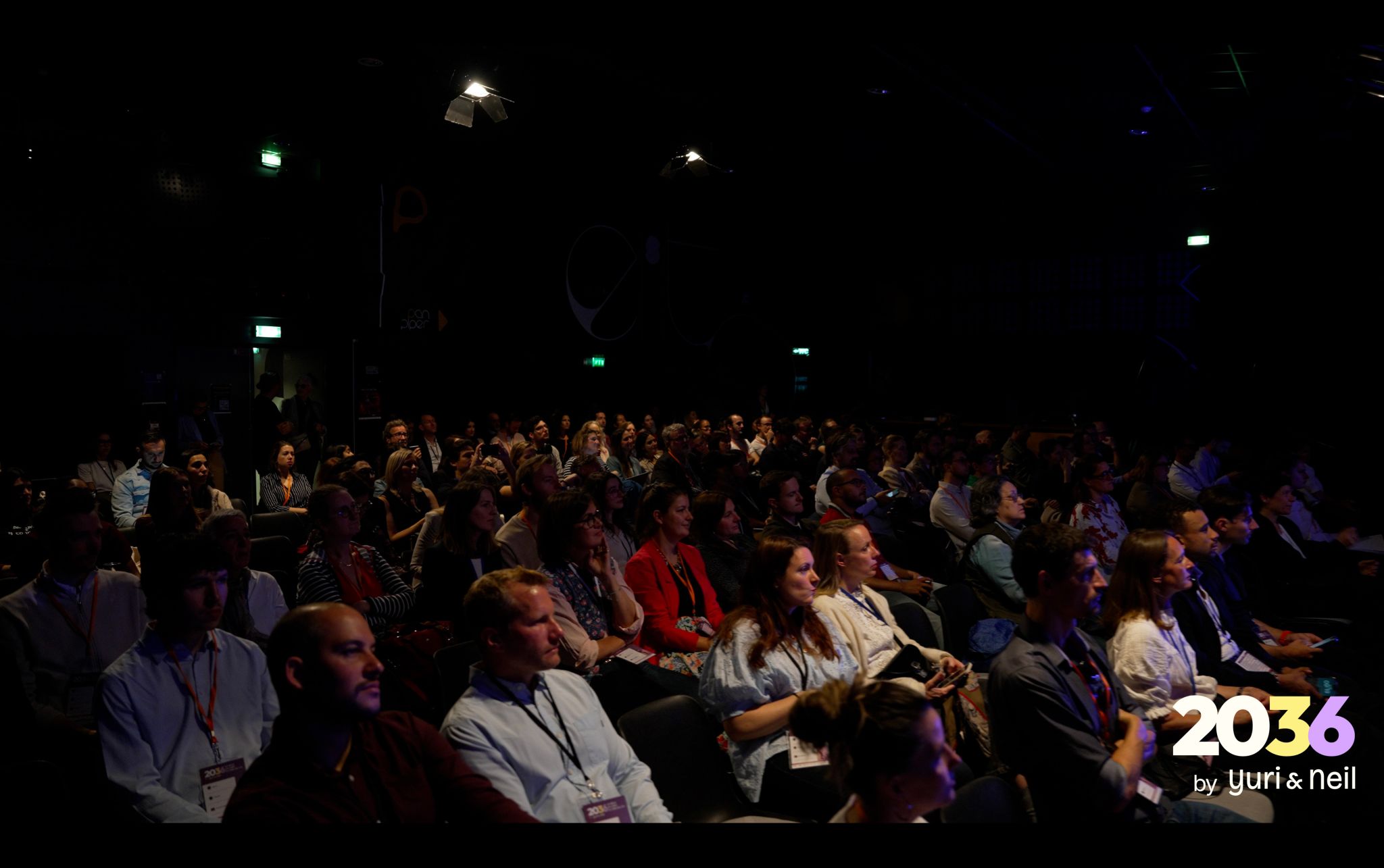 Wide view of the 2036 by Yuri & Neil stage, bringing together more than 400 marketing leaders to discuss the future of the CMO role in the age of artificial intelligence.