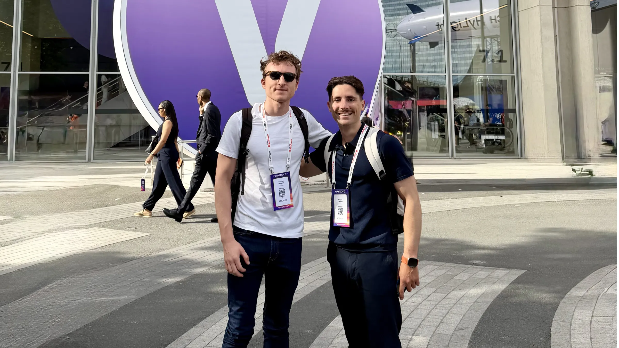 Photo of Florian Bodelot and Thomas Labonne, co-founders of Digidop, at VivaTech 2026.