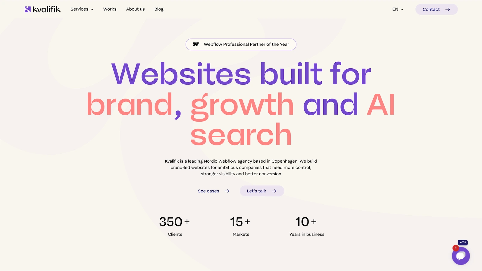 hero website agency Kvalifik