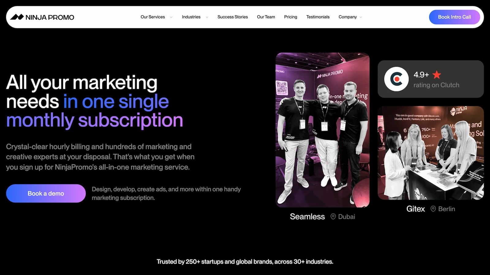 hero website agency Ninja Promo