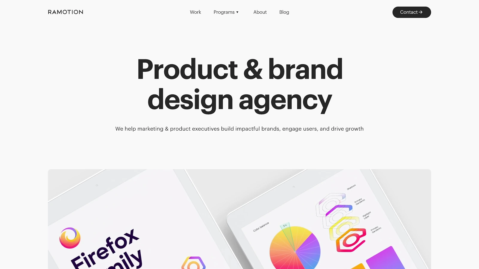 hero website agency Ramotion