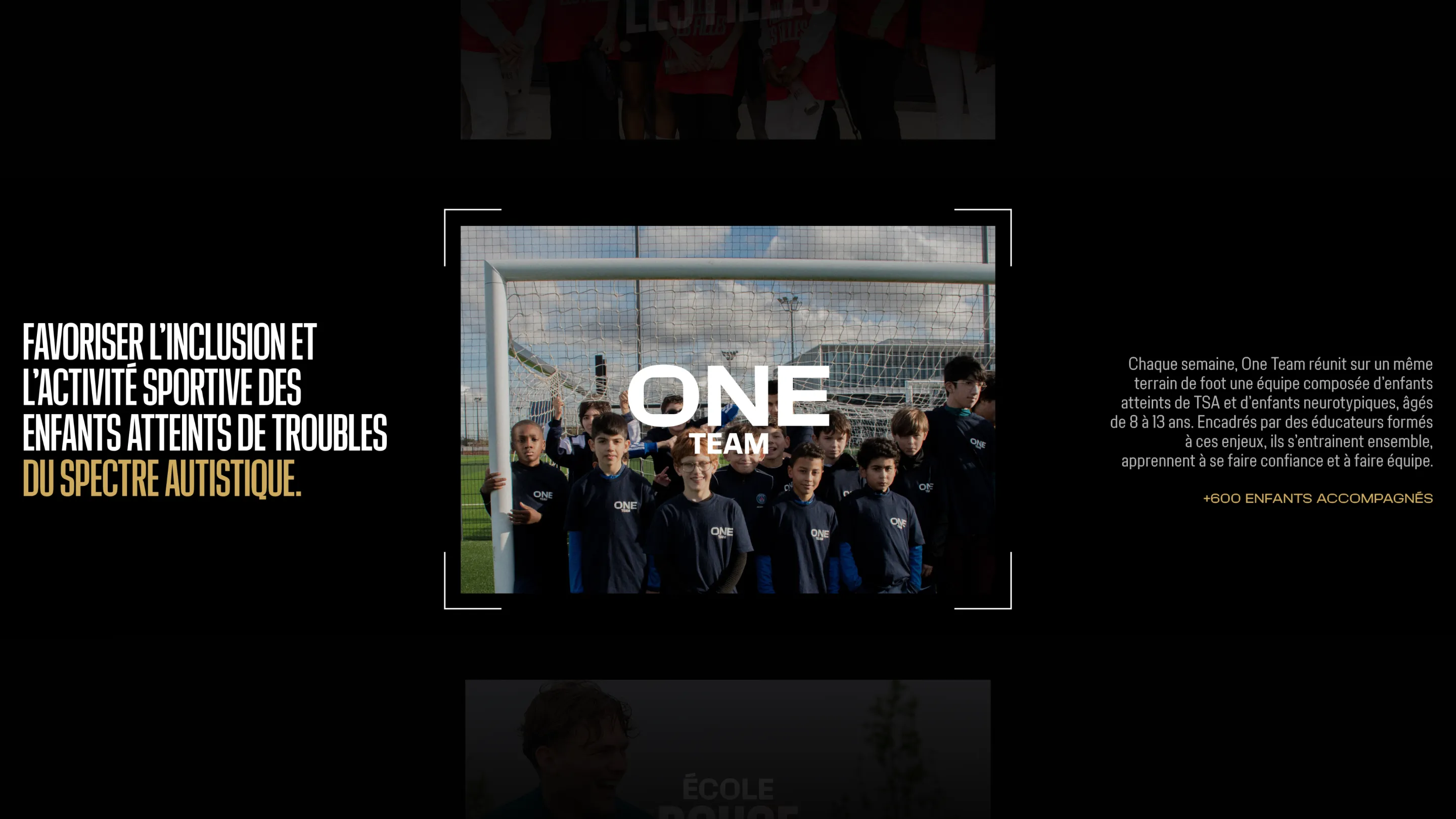 Presentation of PSG for Communities’ One Team program, promoting the inclusion of children with autism spectrum disorders through sport.