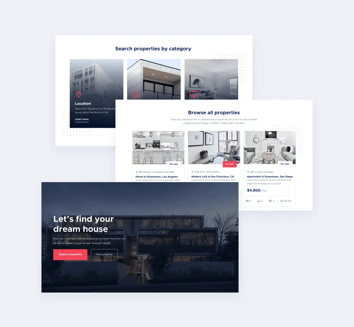 Sections - Homefy X Webflow Template