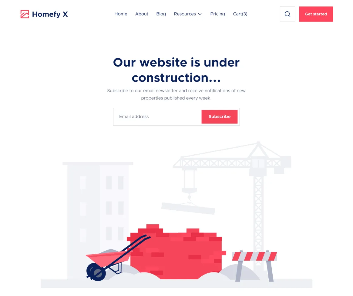 Coming Soon - Homefy X Webflow Template