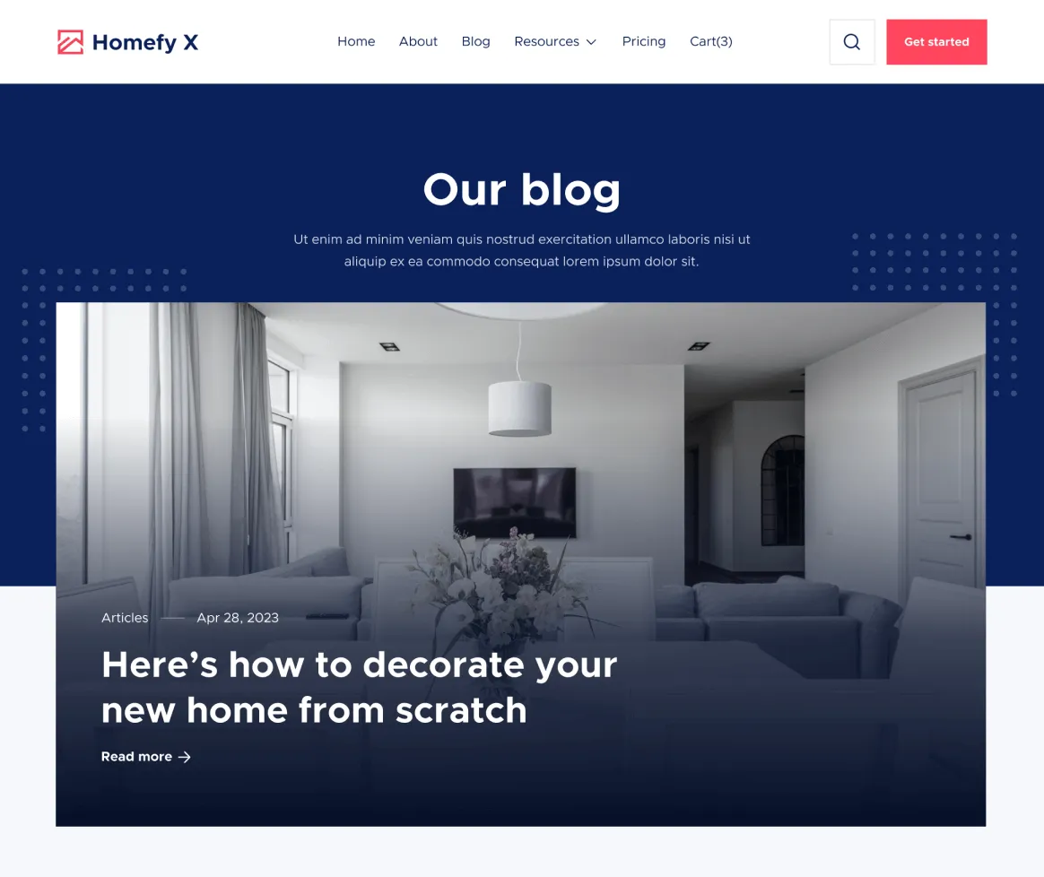 Blog V3 - Homefy X Webflow Template