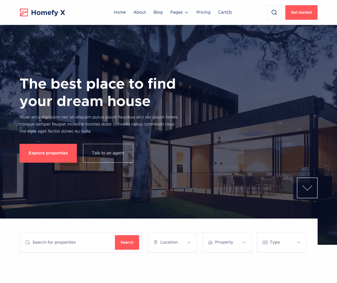 Home - Homefy X Webflow Template