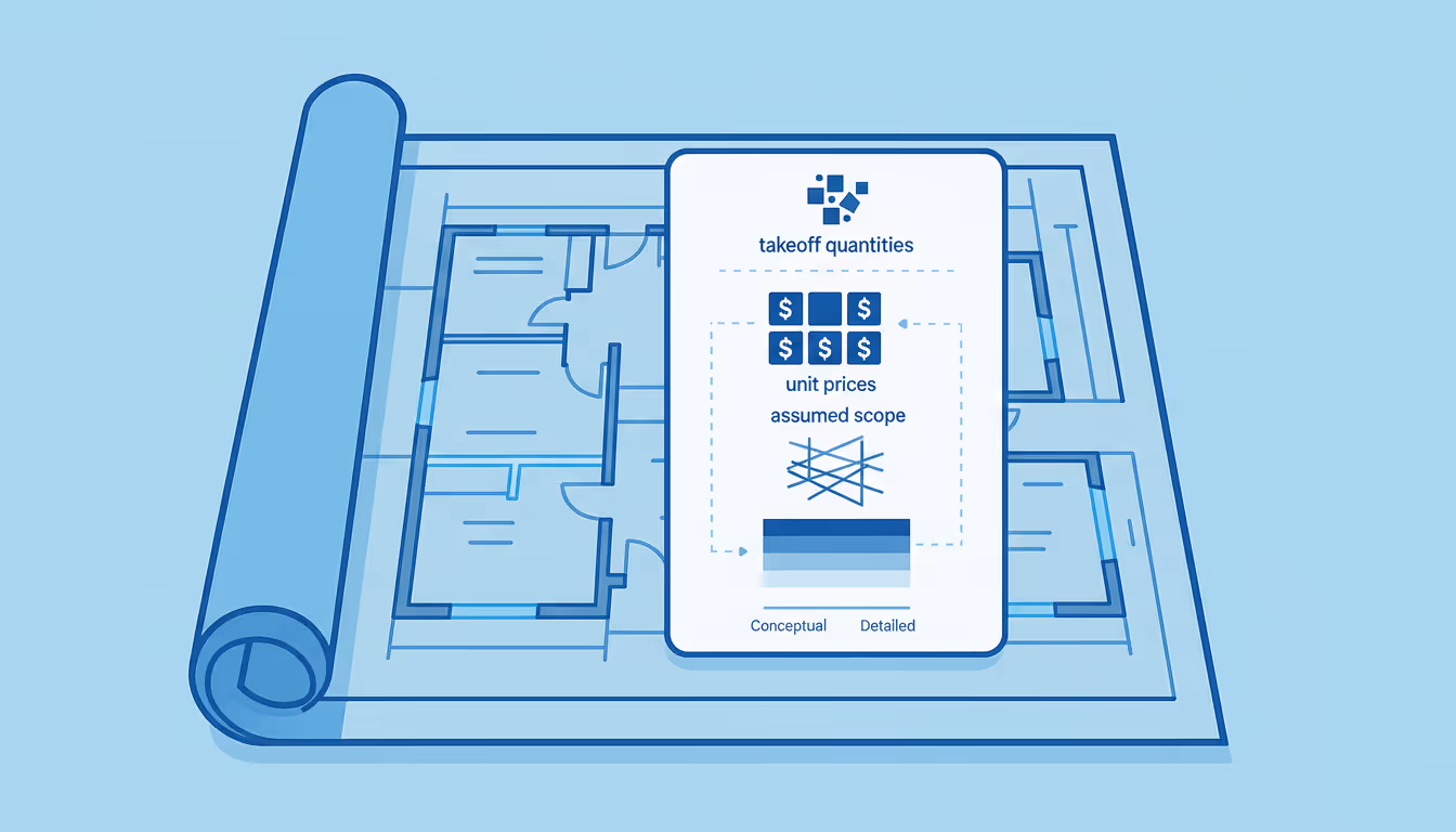 Estimate definition, Estimate in construction, what is Estimate, Estimate meaning, Estimate glossary