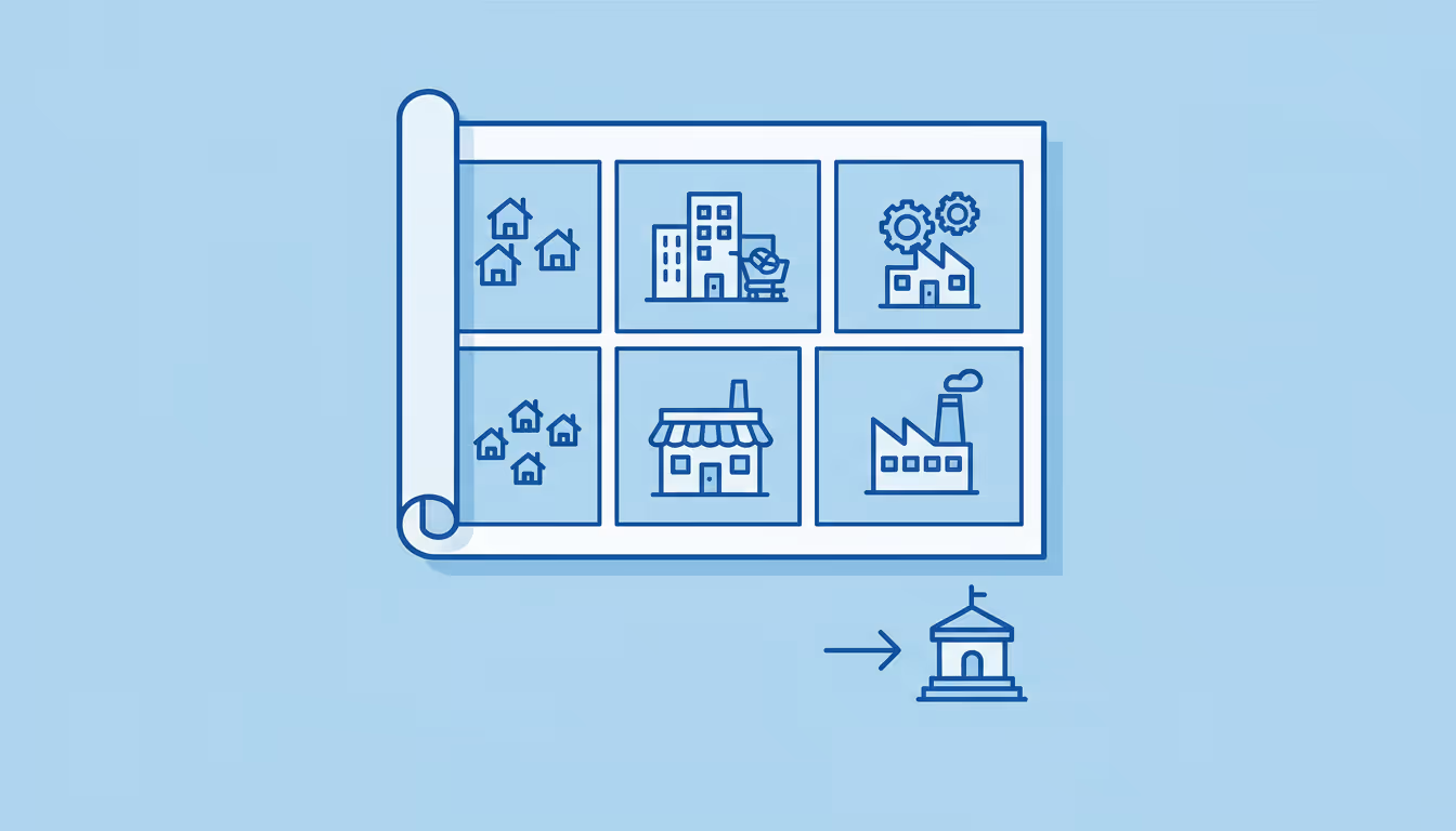 Zoning definition, Zoning in construction, what is Zoning, Zoning meaning, Zoning glossary