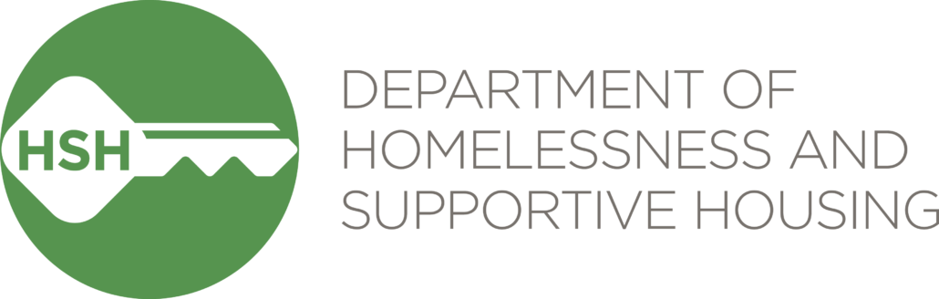 Key surrounded by green circle with Department of Homelessness and Supportive Housing