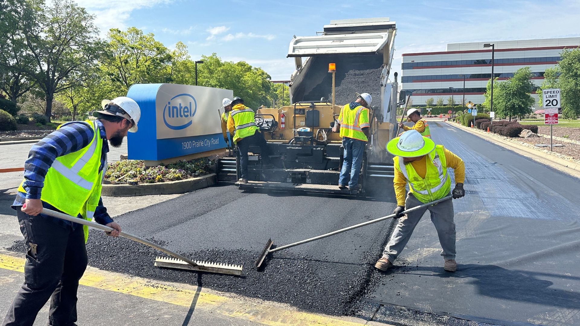 An asphalt overlay project by A1 Advantage Asphalt and Concrete