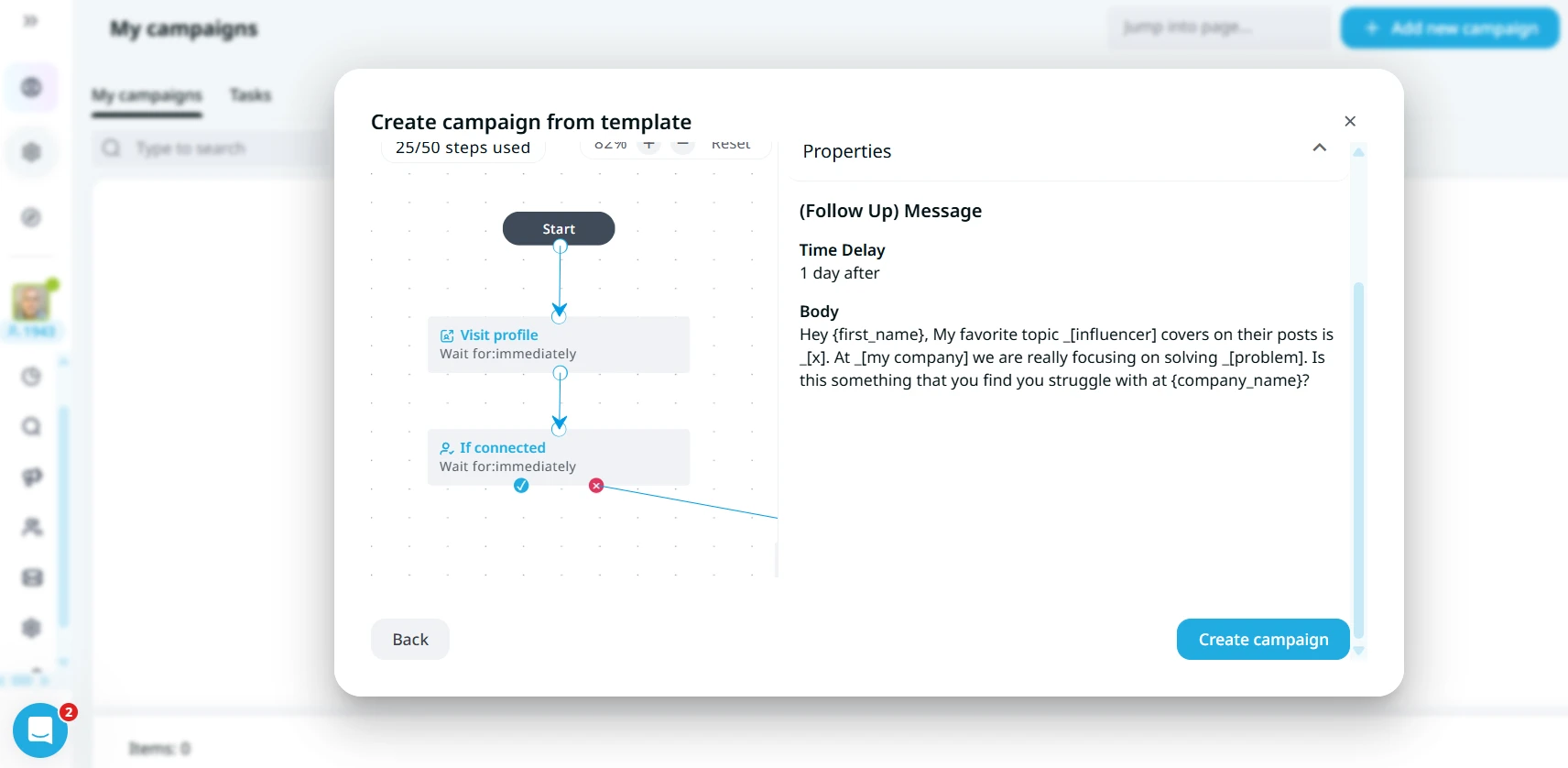 Expandi  Campaigns & Workflows