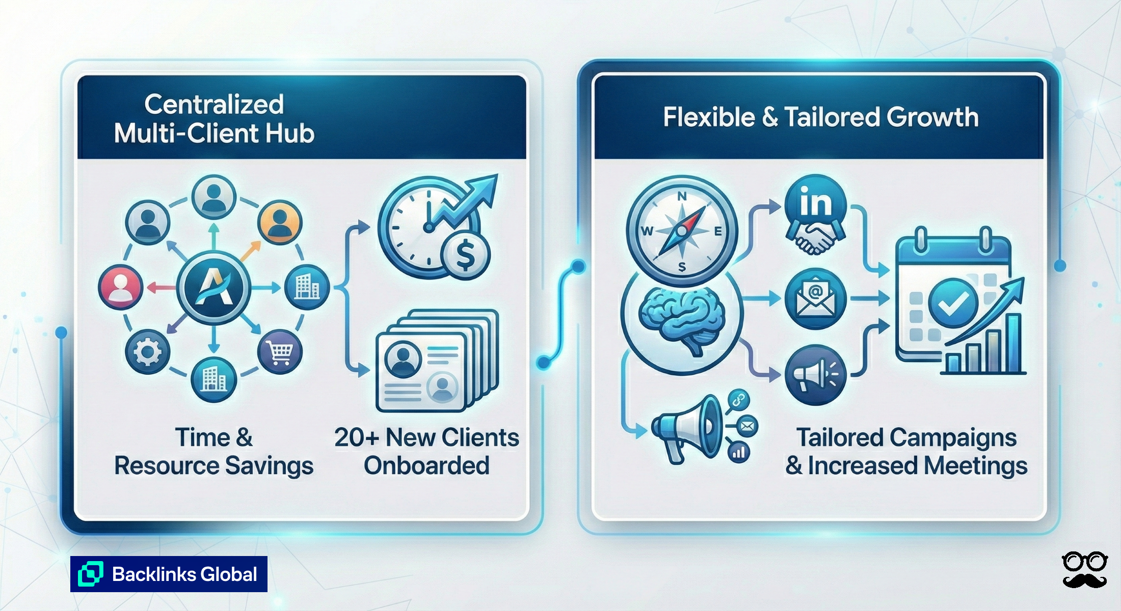Backlinks Global Solutions using Meet Alfred
