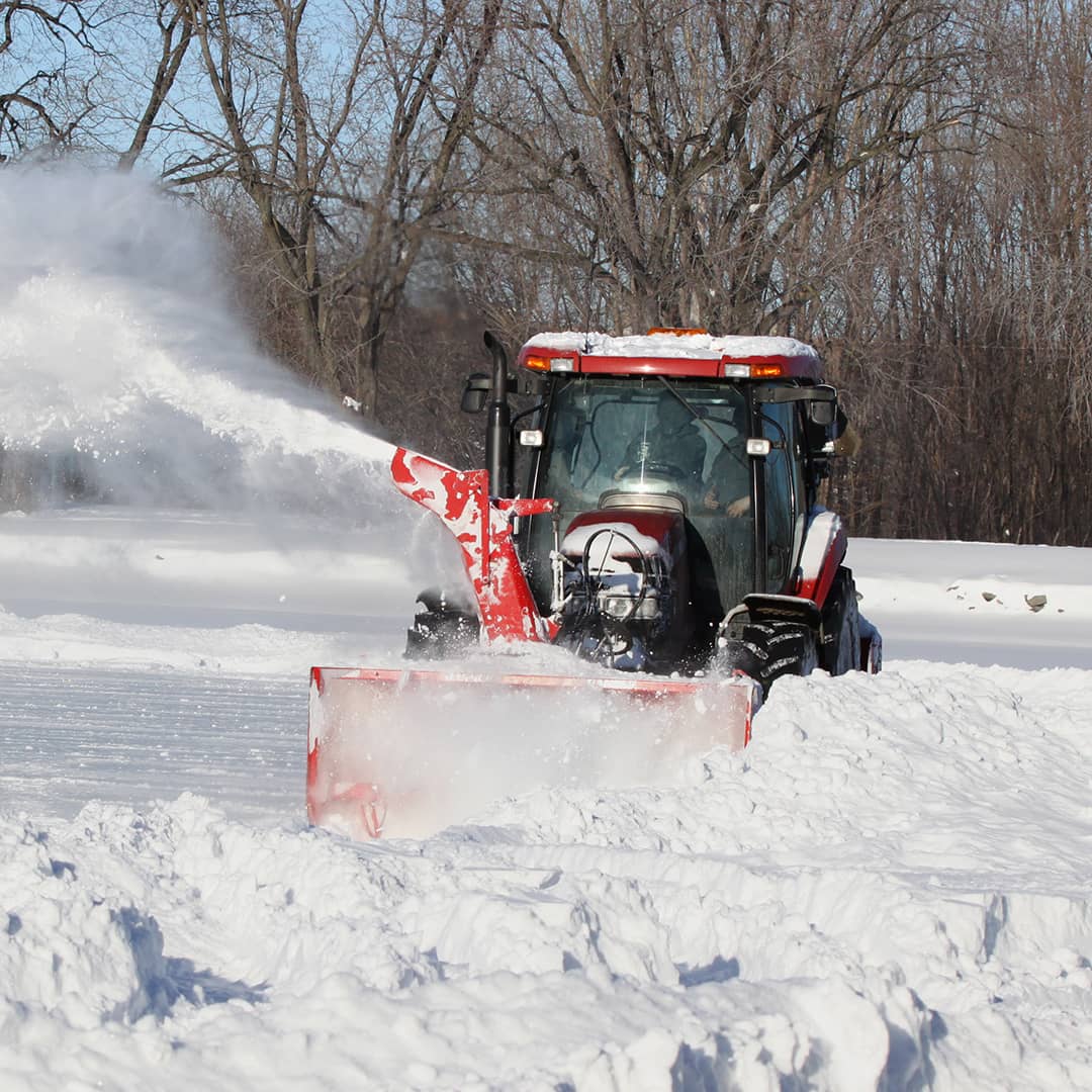 Cleared snow for snow removal services near me in Lakes Country, MN by Musolf Property Maintenance