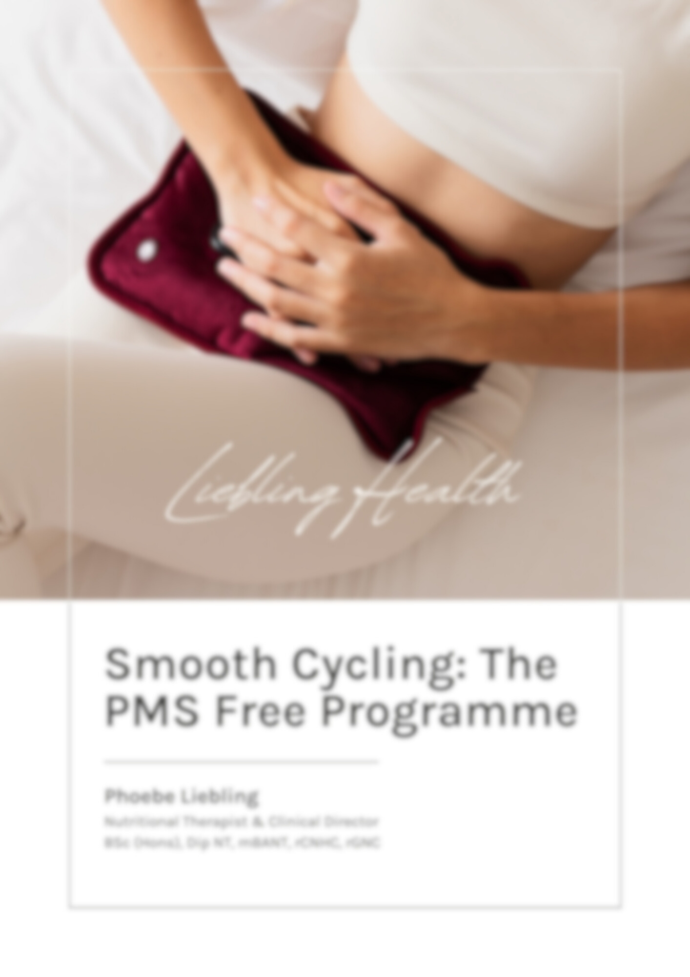Smooth Cycling: The PMS Free Programme
