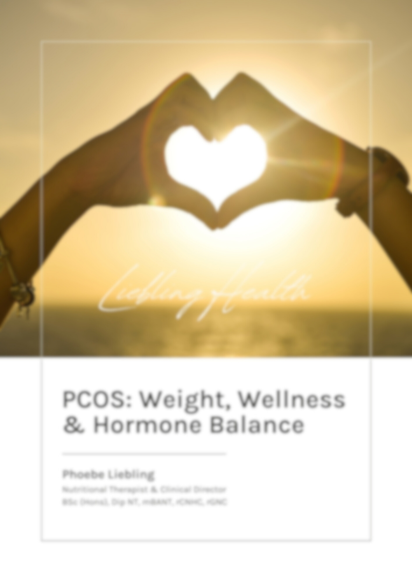 PCOS: Weight, Wellness & Hormone Balance