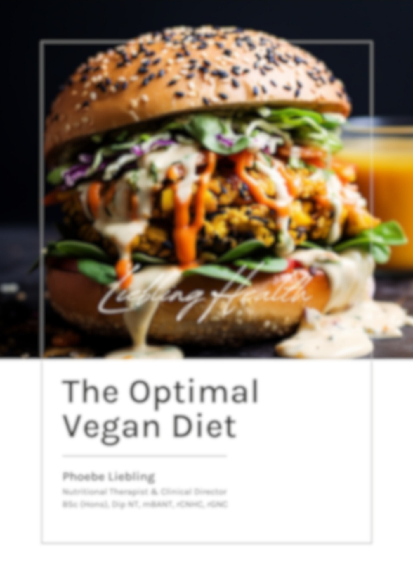 The Optimal Vegan Diet