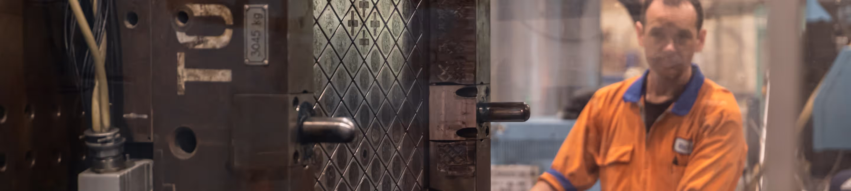 an injection moulding machine creating a bread crate